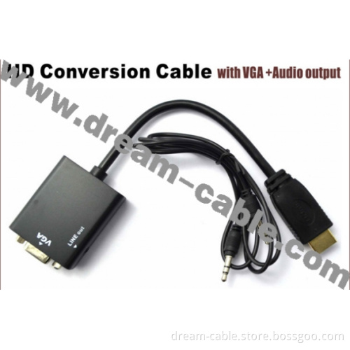 HDMI Male VGA Female Adapter Cable (YTX228)